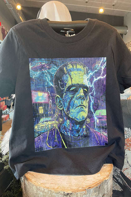 Frankenstein - Vintage Dark Navy - Graphic Tee – Dixie Grace